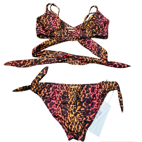 Stella McCartney***Animal Print Wrap Around Bikini Set**Small $488 - Picture 3 of 3